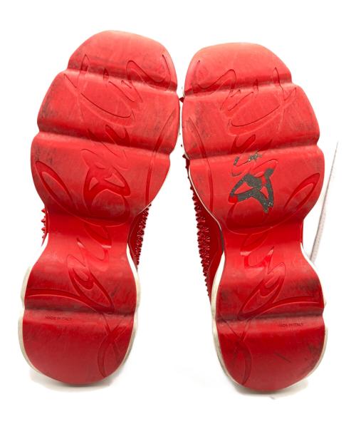 Christian Louboutin（クリスチャン・ルブタン）Christian Louboutin (クリスチャン・ルブタン) スパイク ローカットスニーカー レッド サイズ:42の古着・服飾アイテム