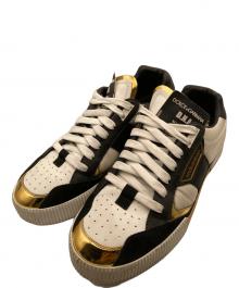 DOLCE & GABBANA（ドルチェ＆ガッバーナ）の古着「マイアミ ローカットスニーカー」｜ホワイト×ブラック