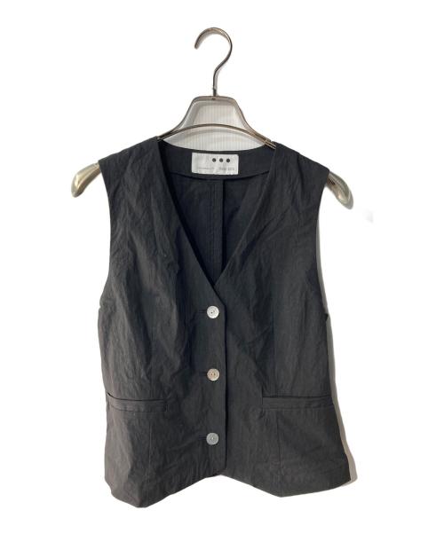 THREE DOTS（スリードッツ）THREE DOTS (スリードッツ) サン ドライドクロス トップス ブラック サイズ:Sの古着・服飾アイテム