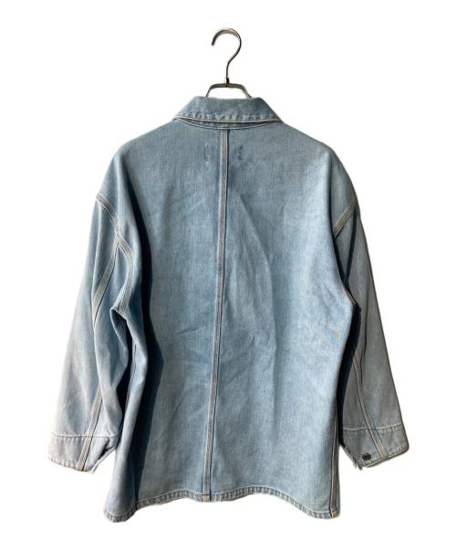 MACPHEE（マカフィー）MACPHEE (マカフィー) コットンデニム ワークジャケット カバーオール ブルー サイズ:36の古着・服飾アイテム