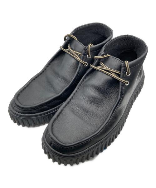 CLARKS（クラークス）CLARKS (クラークス) Torhill hi レザーチャッカブーツ ブラック サイズ:27.5cmの古着・服飾アイテム