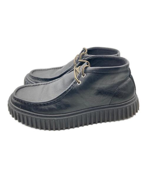 CLARKS（クラークス）CLARKS (クラークス) Torhill hi レザーチャッカブーツ ブラック サイズ:27.5cmの古着・服飾アイテム