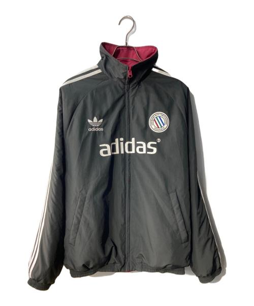 adidas（アディダス）adidas (アディダス) ADCREV 中綿ジャケット ブラック×ピンク サイズ:XSの古着・服飾アイテム