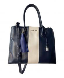 MICHAEL KORS（マイケルコース）の古着「トートバッグ」｜ネイビー×ホワイト