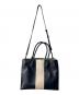 MICHAEL KORS (マイケルコース) トートバッグ ネイビー×ホワイト：5000円
