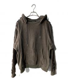 MLVINCE（メルヴィンス）の古着「HEAVYWEIGHT OVERSIZED DRESS SLEEVE HOODY パーカー」｜グレー