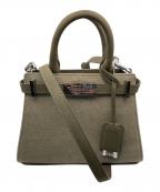 NDG PARISエヌディージー・パリス）の古着「Jeanne 250MM Army ハンドバッグ」｜カーキ