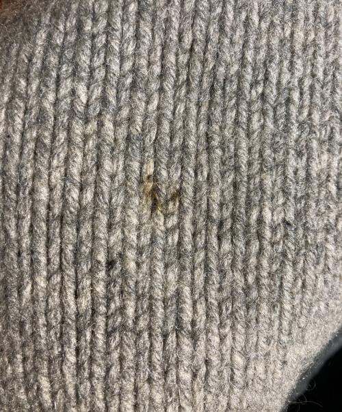 USED（ユーズド）USED (ユーズド) ボーリング柄カウチンセーター ベージュ サイズ:ｻｲｽﾞ不明の古着・服飾アイテム
