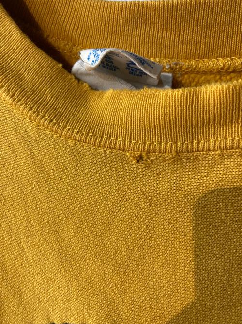 Champion REVERSE WEAVE（チャンピオン リバース ウィーブ）Champion REVERSE WEAVE (チャンピオン リバース ウィーブ) カレッジロゴスウェット イエロー サイズ:Lの古着・服飾アイテム