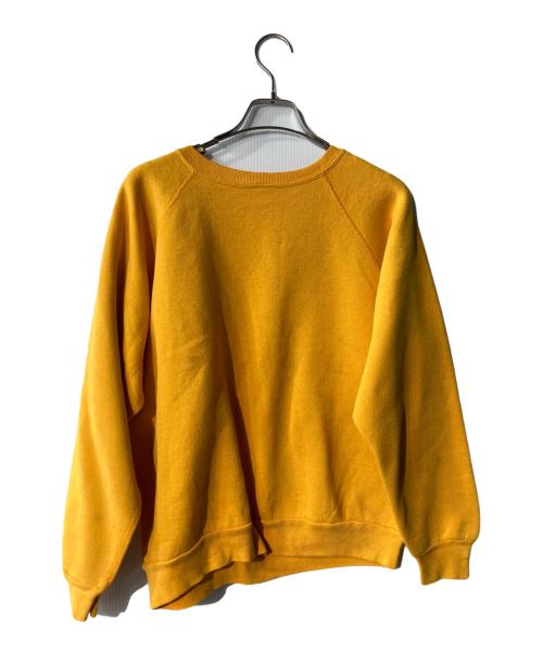 USED（ユーズド）USED (ユーズド) ブロックロゴラグランスウェット イエロー サイズ:ｻｲｽﾞ不明の古着・服飾アイテム