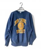 Champion REVERSE WEAVEチャンピオン リバース ウィーブ）の古着「90sカレッジロゴスウェット」｜ネイビー