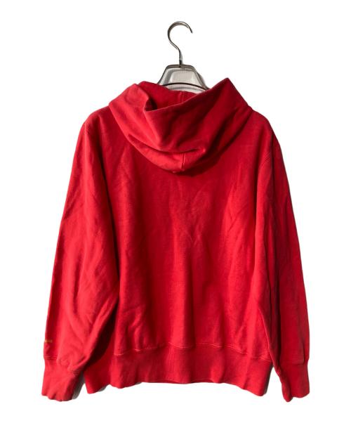 EVISU（エヴィス）EVISU (エヴィス) プリントプルオーバーパーカー レッド サイズ:ｻｲｽﾞ表記なしの古着・服飾アイテム