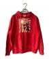 EVISU（エヴィス）の古着「プリントプルオーバーパーカー」｜レッド