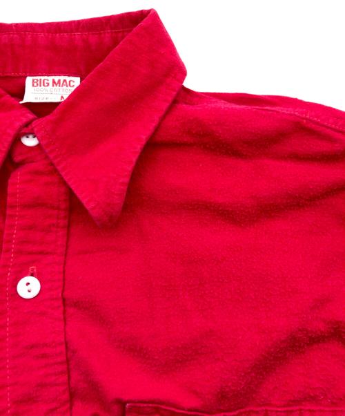 big mac（ビッグマック）BIG MAC (ビッグマック) ネルシャツ レッド サイズ:Mの古着・服飾アイテム