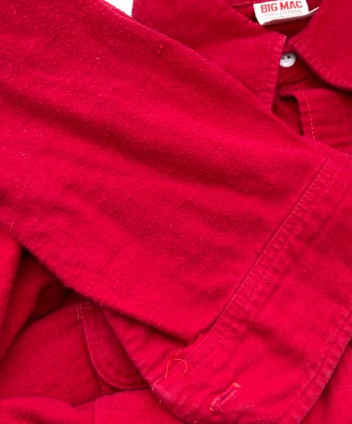 big mac（ビッグマック）BIG MAC (ビッグマック) ネルシャツ レッド サイズ:Mの古着・服飾アイテム