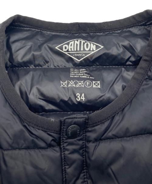 DANTON（ダントン）DANTON (ダントン) クルーネックインナーダウンジャケット ブラック サイズ:34の古着・服飾アイテム