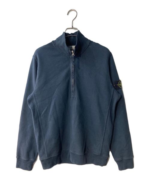 STONE ISLAND（ストーンアイランド）STONE ISLAND (ストーンアイランド) ハーフジップスウェット ネイビー サイズ:Mの古着・服飾アイテム
