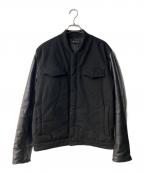 MLVINCEメルヴィンス）の古着「BERINGER LEATHER SLEEVE JACKET」｜ブラック