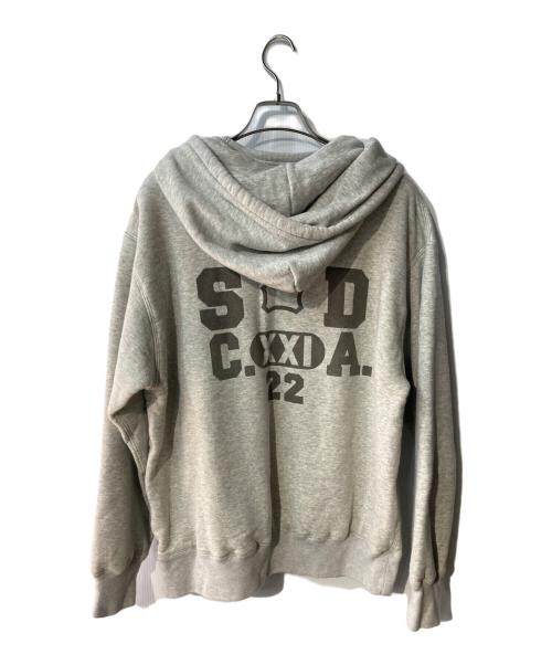 STANDARD CALIFORNIA（スタンダードカリフォルニア）STANDARD CALIFORNIA (スタンダードカリフォルニア) SD Logo After Hood Sweat パーカー グレー サイズ:Lの古着・服飾アイテム