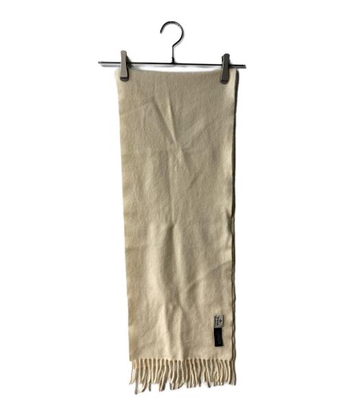 Vivienne Westwood（ヴィヴィアンウエストウッド）Vivienne Westwood (ヴィヴィアンウエストウッド) オーブロゴ刺繍マフラー ホワイトの古着・服飾アイテム