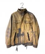 DIESELディーゼル）の古着「M-65 グラフィックプリントジャケット」｜ベージュ