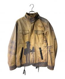 DIESEL（ディーゼル）の古着「M-65 グラフィックプリントジャケット」｜ベージュ