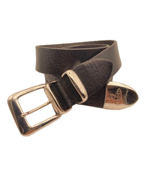 Vivienne Westwood（ヴィヴィアンウエストウッド）Vivienne Westwood (ヴィヴィアンウエストウッド) ウエスタンレザーベルト ブラックの古着・服飾アイテム
