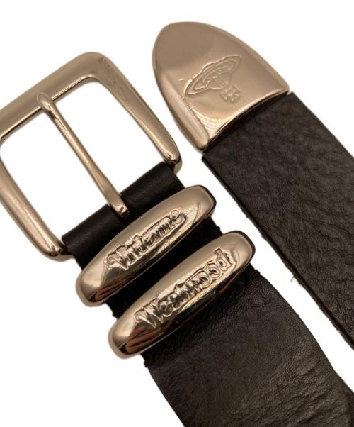 Vivienne Westwood（ヴィヴィアンウエストウッド）Vivienne Westwood (ヴィヴィアンウエストウッド) ウエスタンレザーベルト ブラックの古着・服飾アイテム