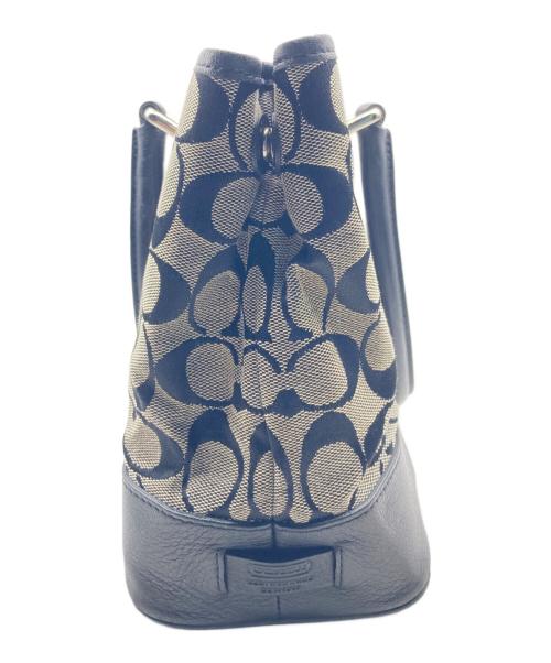 COACH（コーチ）COACH (コーチ) シグネチャー トートハンドバッグ キャンバス ブラックの古着・服飾アイテム