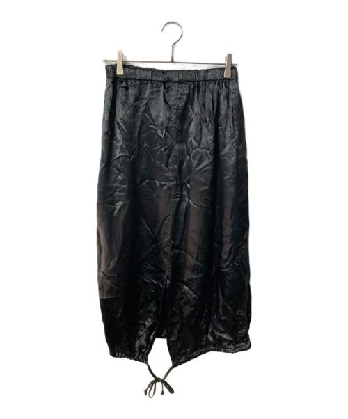 ROBE DE CHAMBRE COMME DES GARCONS（ローブドシャンブル コムデギャルソン）ROBE DE CHAMBRE COMME DES GARCONS (ローブドシャンブル コムデギャルソン) サテンスカート ブラック サイズ:記載なしの古着・服飾アイテム