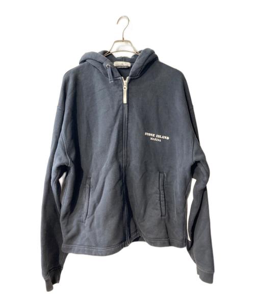 STONE ISLAND（ストーンアイランド）STONE ISLAND (ストーンアイランド) MARINA ジップアップパーカー ネイビー サイズ:Lの古着・服飾アイテム