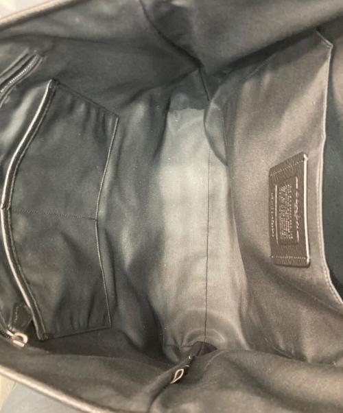 COACH（コーチ）COACH (コーチ) レザートートバッグ ブラックの古着・服飾アイテム