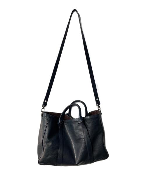LONGCHAMP（ロンシャン）LONGCHAMP (ロンシャン) レザー2Wayバッグ ネイビーの古着・服飾アイテム