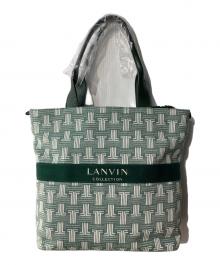 LANVIN COLLECTION（ランバンコレクション）の古着「ジーン トートバッグ」｜グリーン