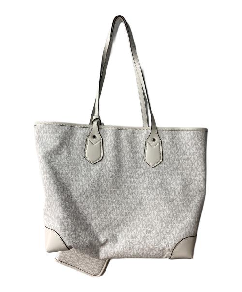 MICHAEL KORS（マイケルコース）MICHAEL KORS (マイケルコース) トートバッグ ホワイトの古着・服飾アイテム