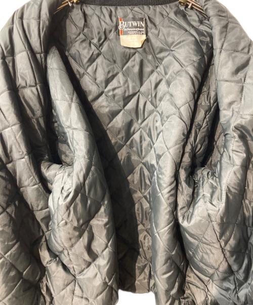 butwin（バトウィン）butwin (バトウィン) レザースリーブスタジャン ブラック サイズ:XLの古着・服飾アイテム