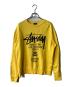 stussy（ステューシー）の古着「World Tour Crew ロゴスウェット」｜イエロー