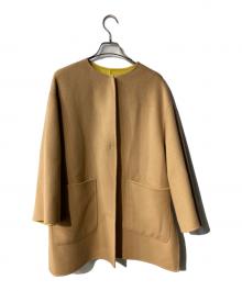 UNITED ARROWS TOKYO（ユナイテッドアローズトウキョウ）の古着「バイカラー リバー ミドルコート」｜ベージュ