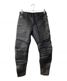 G-STAR RAW（ジースターロゥ）の古着「Motac 3D Slim Jeans バイカーデニムパンツ」｜ブラック