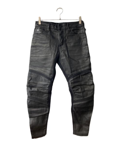 G-STAR RAW（ジースターロゥ）G-STAR RAW (ジースターロゥ) Motac 3D Slim Jeans バイカーデニムパンツ ブラック サイズ:28の古着・服飾アイテム