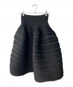 CFCLシーエフシーエル）の古着「POTTERY SWELL GLITTER SKIRT/ポッタリー スウェル グリッター スカート」｜ブラック