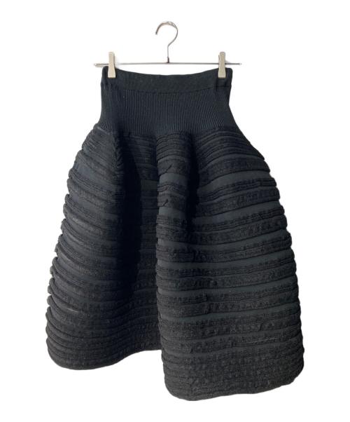 CFCL（シーエフシーエル）CFCL (シーエフシーエル) POTTERY SWELL GLITTER SKIRT/ポッタリー スウェル グリッター スカート ブラック サイズ:FREEの古着・服飾アイテム