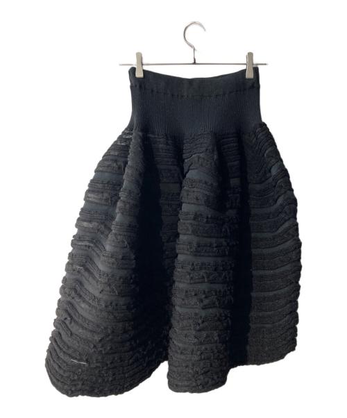 CFCL（シーエフシーエル）CFCL (シーエフシーエル) POTTERY SWELL GLITTER SKIRT/ポッタリー スウェル グリッター スカート ブラック サイズ:FREEの古着・服飾アイテム