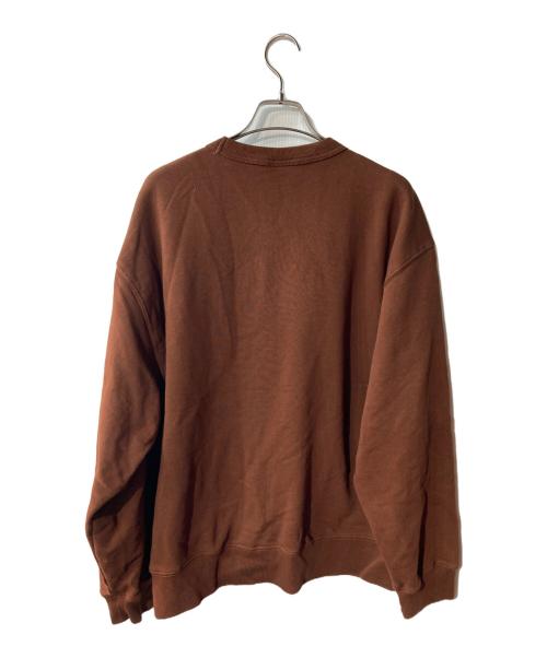 DRIES VAN NOTEN（ドリスヴァンノッテン）DRIES VAN NOTEN (ドリスヴァンノッテン) クルーネックスウェット ブラウン サイズ:Sの古着・服飾アイテム