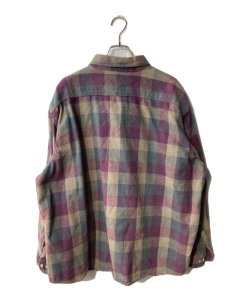 FIVE BROTHER（ファイブブラザー）FIVE BROTHER (ファイブブラザー) 90s ヘビーウェイトネルシャツ パープル サイズ:3XLの古着・服飾アイテム