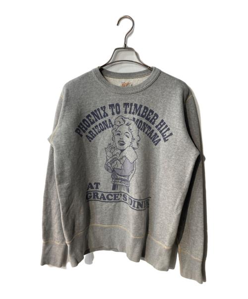 TOYS MCCOY（トイズマッコイ）TOYS MCCOY (トイズマッコイ) MILITARY SWEAT SHIRT THE BLONDE “GRACE’S DINER” グレー サイズ:40の古着・服飾アイテム