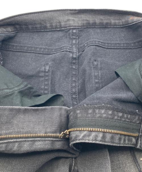 GUCCI（グッチ）GUCCI (グッチ) ドラゴン刺繍ストレッチスキニースリムデニム グレー サイズ:22の古着・服飾アイテム
