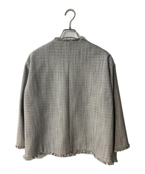 PLST（プラステ）PLST (プラステ) ツイードメタルボタンジャケット グレー サイズ:S 未使用品の古着・服飾アイテム