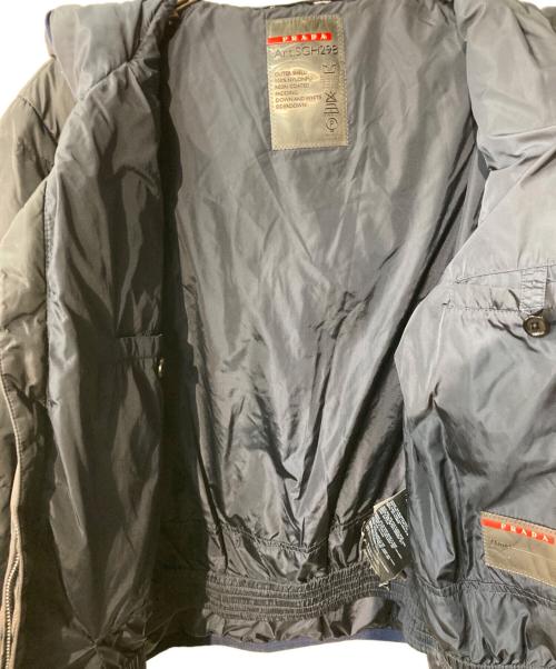 PRADA SPORTS（プラダスポーツ）PRADA SPORTS (プラダスポーツ) フーデットダウンジャケット ブラック サイズ:46の古着・服飾アイテム