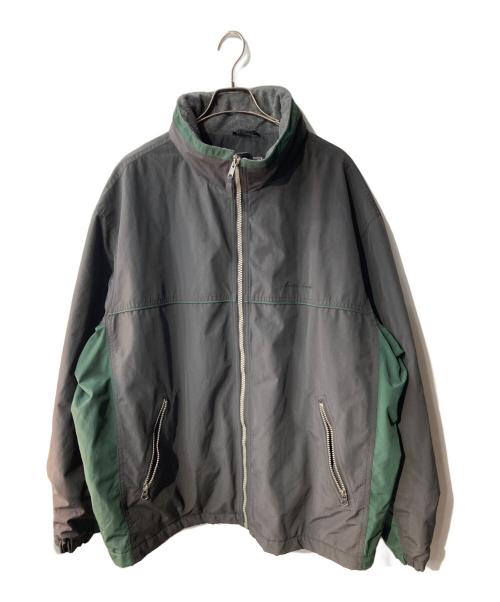 Eddie Bauer（エディーバウアー）Eddie Bauer (エディーバウアー) ナイロンフリース ウォームアップジャケット ブラック サイズ:XLの古着・服飾アイテム